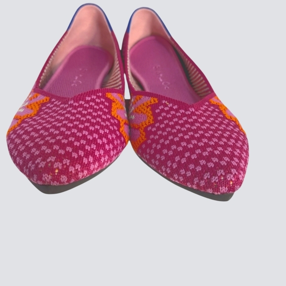 Rothy's Point Lotus Floral Women's Shoes Flats Loafers Slip Ons Size 8.5 - Picture 5 of 10